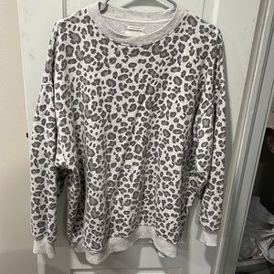 Oversized Leopard Crewneck